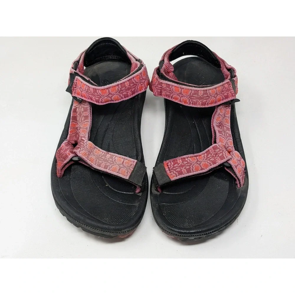 Teva Kids Hurricane Sandals Girls Size‎ 3 6294 Pink Black